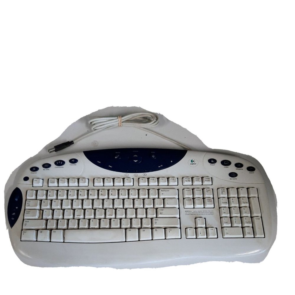 Logitech Internet Navigator Computer Keyboard USB Model Y-BE22 Vintage
